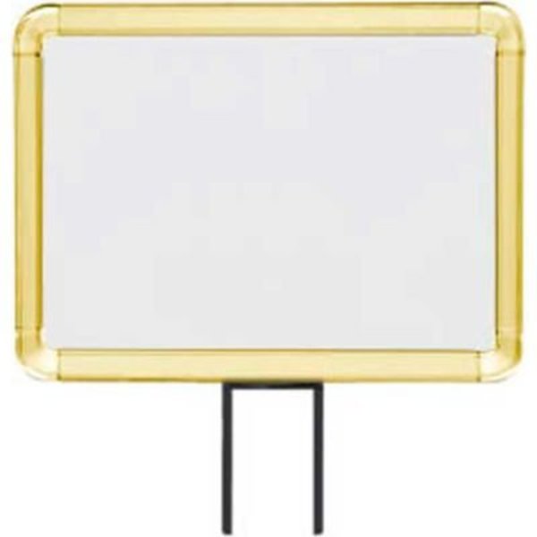 Lavi Industries , Horizontal Fixed Sign Frame, , 8.5" x 11", Slotted, Gold 50-1141F7H-S/GD